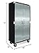 Seville Classics UltraHD Solid Steel Rolling Lockable Metal Storage Cabinet Locker Organizer, w/Adjustable Shelves for Garage, Warehouse, Office, Classroom, Graphite, 36