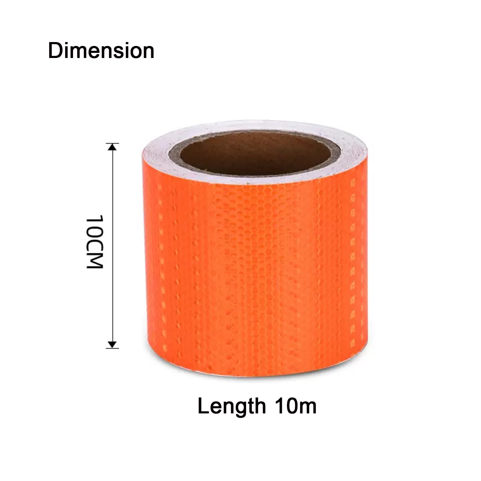 Cinta reflectante, cinta reflectante adhesiva, Cinta reflectante 10cm x 10m Multicolor(Orange)
