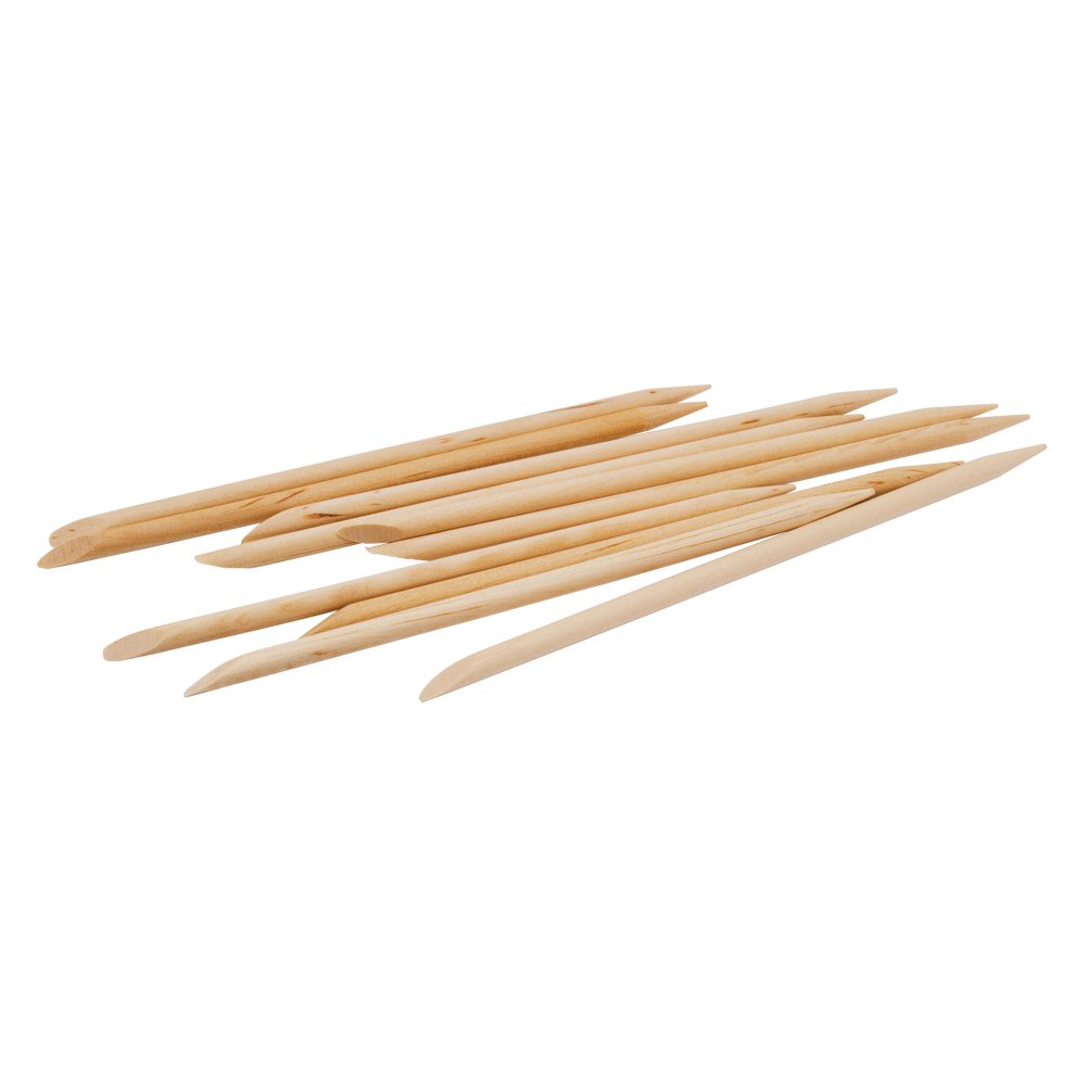 Graham Handsdown Round Birchwood Applicator/Cuticle Sticks- 4- 100 Per Bag 