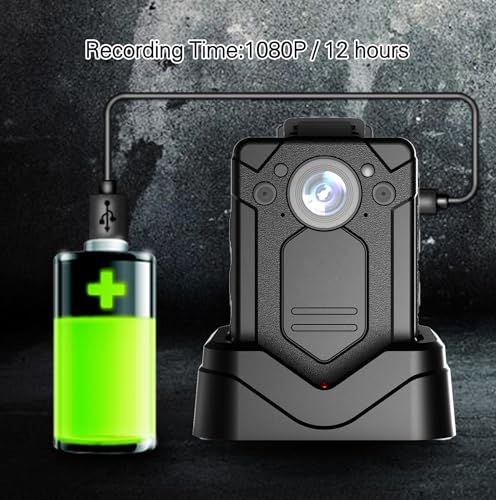 Image of Full HD Body Camera with 12 Hour Battery Backup, IR Night Vision & 140 Wide Angle Lens Compatible with Windows PC, Laptop & Security Monitoring Systems