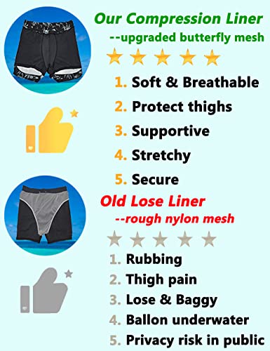 Yilisha Mens Short Swim Trunks Quick Dry Swim Shorts with Pockets 5"/7" Swimming Bathing Suits Trunks with Compression Liner4