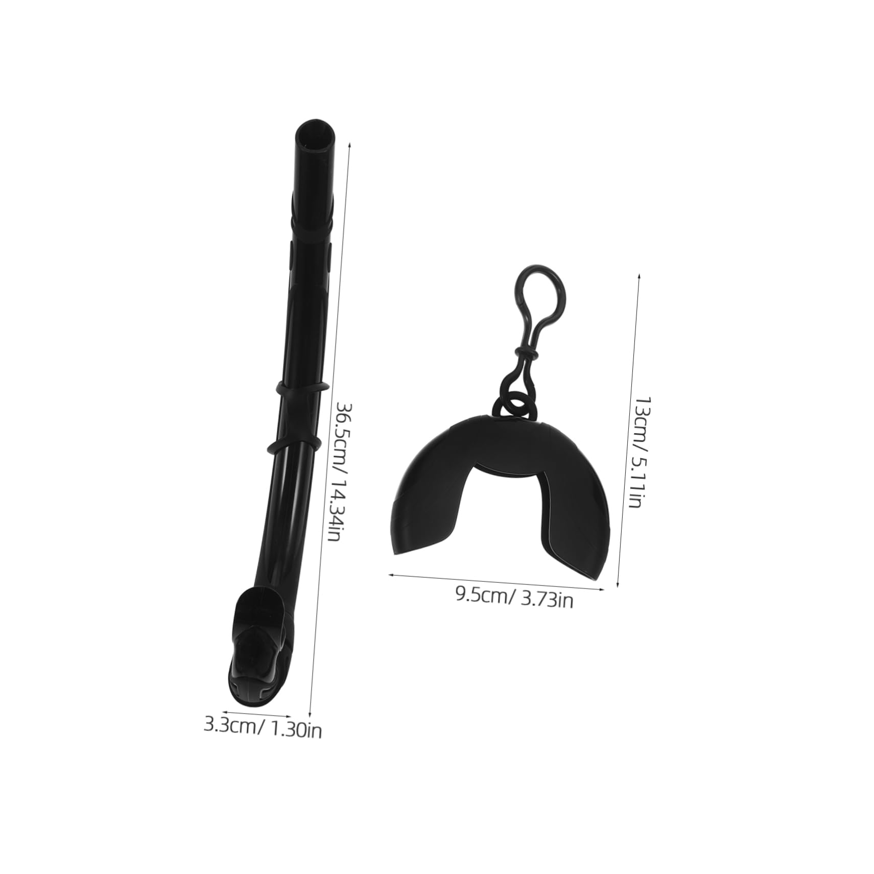 SUPVOX 1 Set Lightweight Foldable Silicone for Freediving Comfort Mouthpiece Compact Design for Travel for Swim Training and Underwater Use Enhanced Airflow Hydrodynamic Efficiency