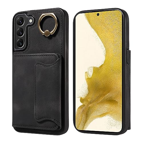 Étui portefeuille Samsung S22 Plus antichoc avec béquille et double aimant