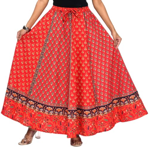 Image of Premium Cotton Skirt for Women with Pocket, Free Size