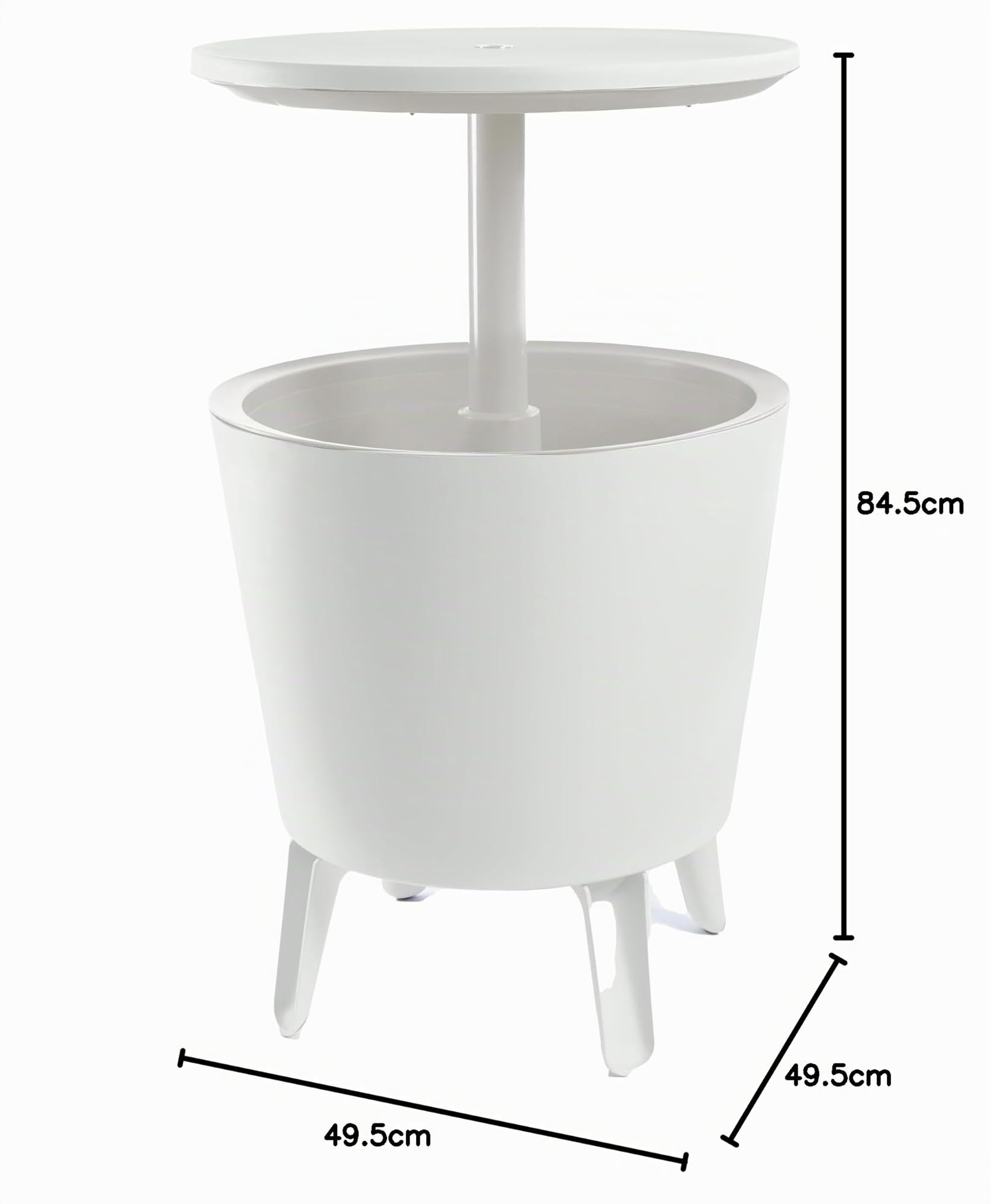 Keter 238028 Portaghiaccio, Bianco, 49.5 x 84.5 x 49.5 cm