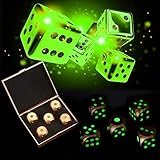 Geeignete Größe: Die Größe der Würfel beträgt ungefähr 1,6 cm (0,63 Zoll) und die Größe der Aufbewahrungsbox beträgt ungefähr 7,5 * 6,2 * 2 cm (2,95 * 2,44 * 0,79 Zoll).