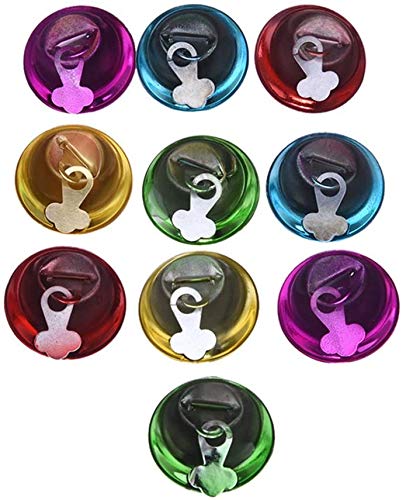 Bird Colorful Bells Chew Toy Making Kits DIY Accessory for Parrot Parakeet Cockatiel Budgie Conure Lovebird Canary Finch African Grey (10 PCS)
