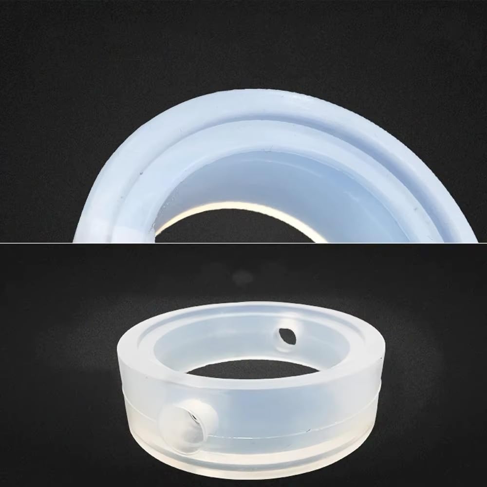 Junta De Silicona VMQ Blanca, 38, 51, 76, 102-250mm, Anillo De Repuesto De Válvula De Mariposa Sanitaria De Triple Abrazadera(250mm White)