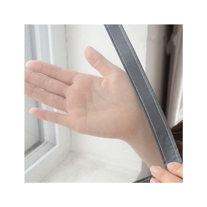 Mosquitera para ventana contra insectos molestos con malla gris de verano 2