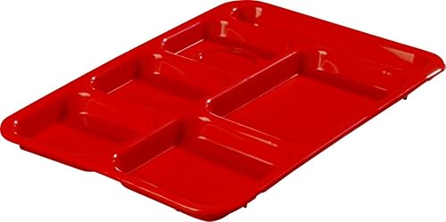 Miniatura 9 de Carlisle FoodService Products  Brands-P614R25 Bandeja rectangular con (6) compartimentos, polipropileno, bronceado, 10" x 14"