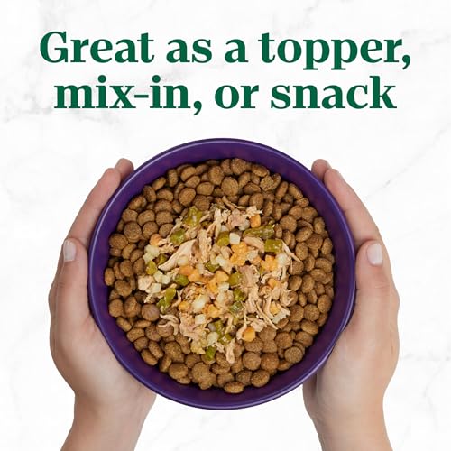 Image of Nutro So Simple Wet Dog Food Meal Complement, Dog Food Toppers Chicken & Duck Recipe in Bone Broth, 2 oz. Trays (10 Count, Pack of 1)