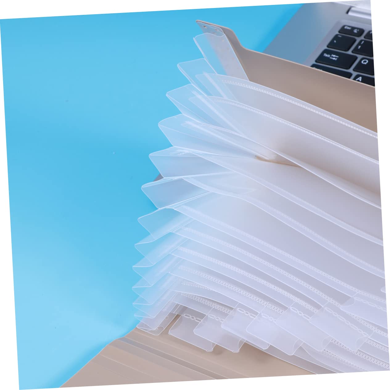 Ciieeo 3pezzi Porta Documenti Espandibile Con Elastico Organizzatore Di File Rosso Semi-trasparente Per Casa Scuola e Ufficio