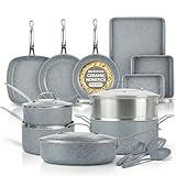 Granitestone Ceraluxe 20 Pc Ceramic Cookware Set...