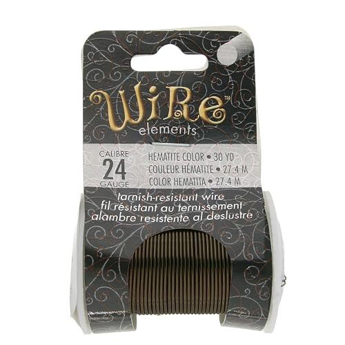 Image of The Beadsmith Non Tarnish Wire (24 Gauge, Hematite)