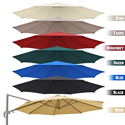 BenefitUSA Replacement Canopy Top Cover for 11.5' Rome Cantilever Patio Umbrella Outdoor Sunshade