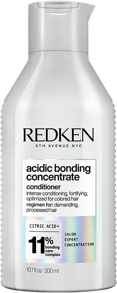 - Acidic Bonding Concentrate Conditioner With Citric Acid, 300 ml | Professional Bond Repair Conditioner For Dry, Damaged, Coloured and Frizzy Hair | For Men & Women