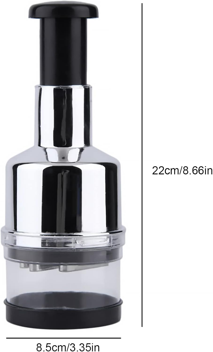 Manual Food Chopper Handheld Slap Press Mincer for Onions Garlic Nuts Vegetables Fruits Salad Kitchen Tool