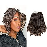 Short Spring Twist Crochet Hair 8 inch 7packs Pretwisted Passion Twist Crochet Hair Curly Pre Looped...