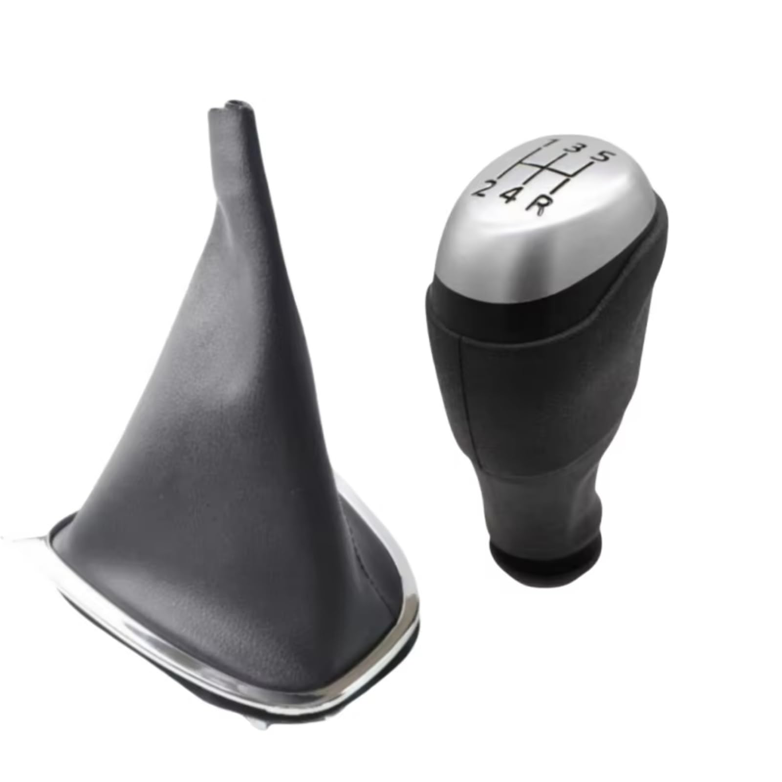 HILLAR Car Gear Stick Knob for Clio Mk4 IV 2012-2020 Gear Shift Knob Lever Shifter Pen Gearbox Gaiter Boot Collar Case Cars 5/6 Speed(Type9)