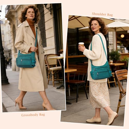 Image of VOLGANIK ROCK Crossbody Bags for Women RFID Lightweight Travel Shoulder Bag Waterproof Nylon purses and handbags Pocketbook