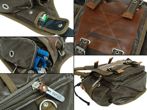 [デバイス] Work ボディ ショルダーバッグ -カーキ