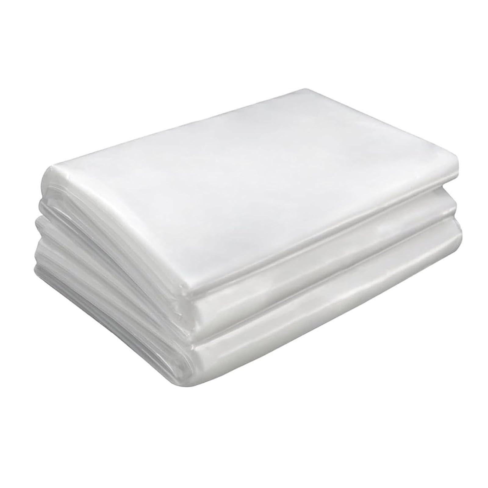 2*6M Polythene Sheeting, Greenhouse Plastic Sheeting Can Effectively Prevent Wind, Water, Dust, Tear Resistant. Multi Purpose Clear Plastic Sheet for Horticulture, Agriculture, Construction, Furniture
