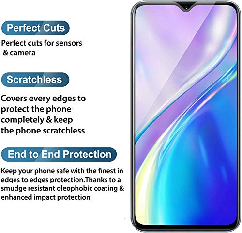 Image of Screen Protector for Realme X2 / XT / 5 Pro (Black) Tempered Glass Edge-to-Edge 6D Screen Guard With Installation Kit