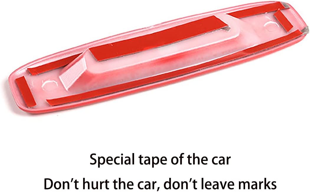 Car Accessories Fit for Toyota Tundra 2014-2021,Tacoma 2016-2022 Interior Roof Handle Decoration Cover Trim (Red) ABS 1pc