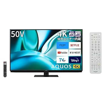 Amazon | 【セット買い】 シャープ 50V型 4K 倍速 液晶 テレビ