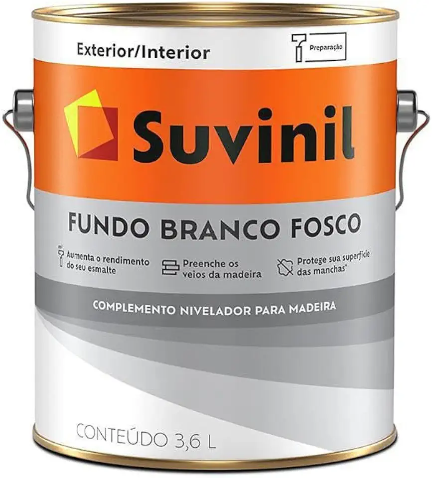 Suvinil Fundo Preparador Branco Fosco 3,6L - Branco - 53408297