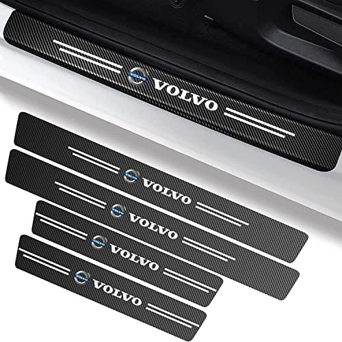 4PCS Car Door Sill Protector for BMW 1 3 5 6 Series X1 X3 X7 X5 X6 Z4 7 M, Self-Adhesive Carbon Fiber Tape Anti Scratch Car Door Edge Entry Guards Stickers, Inner Accessories