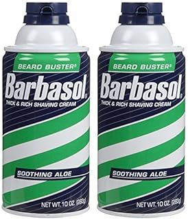 Barbasol Shave Cream, Soothing Aloe - 10 oz - 2 pk