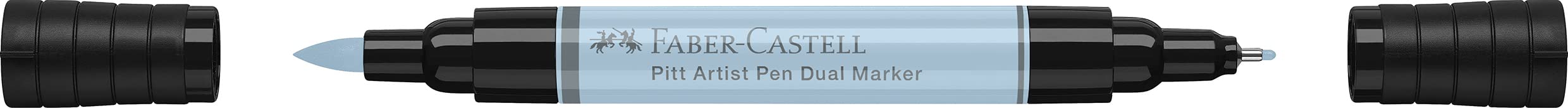 Faber-Castell Art & Graphic Pitt Artist Pen Dual Marker India Ink, Ice Blue, Single, Art, Craft, Drawing, Sketching, Home, School, University, Colouring