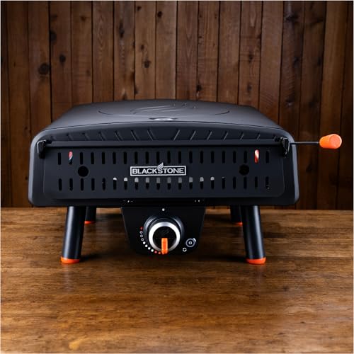 Blackstone 2379 Tabletop Pizza Oven with 13” Rotating Pizza Stone, Black