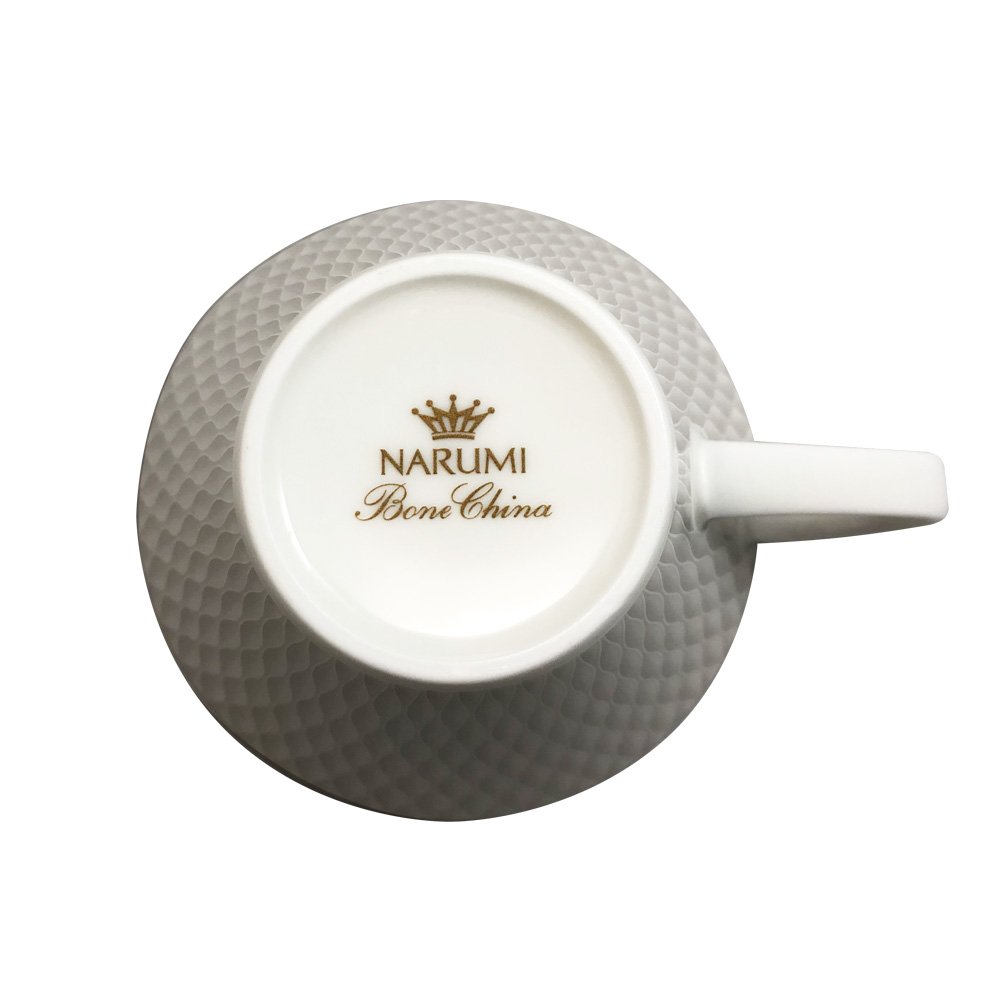 Amazon.com: Narumi 52073-2933 Cup Saucer, Ruffle Platinum, 6.8 fl