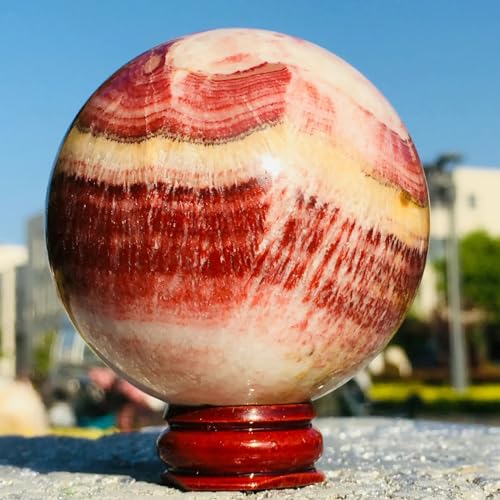 Boule de cristal de quartz à rayures de qualité supérieure en format 42-48mm - 4