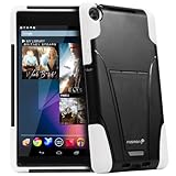 Fosmon HYBO-V Detachable Hybrid TPU + PC Kickstand Case for Google Nexus 7 FHD Tablet (2nd Generation, 2013) (White / Black)