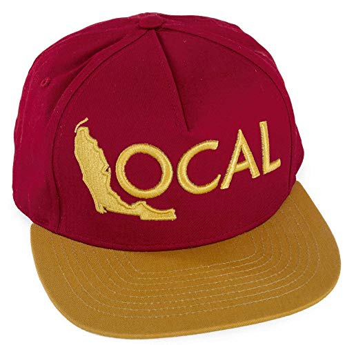 Local Brand Only Men's Local Snapback Hat, Garnet/Gold, One Size