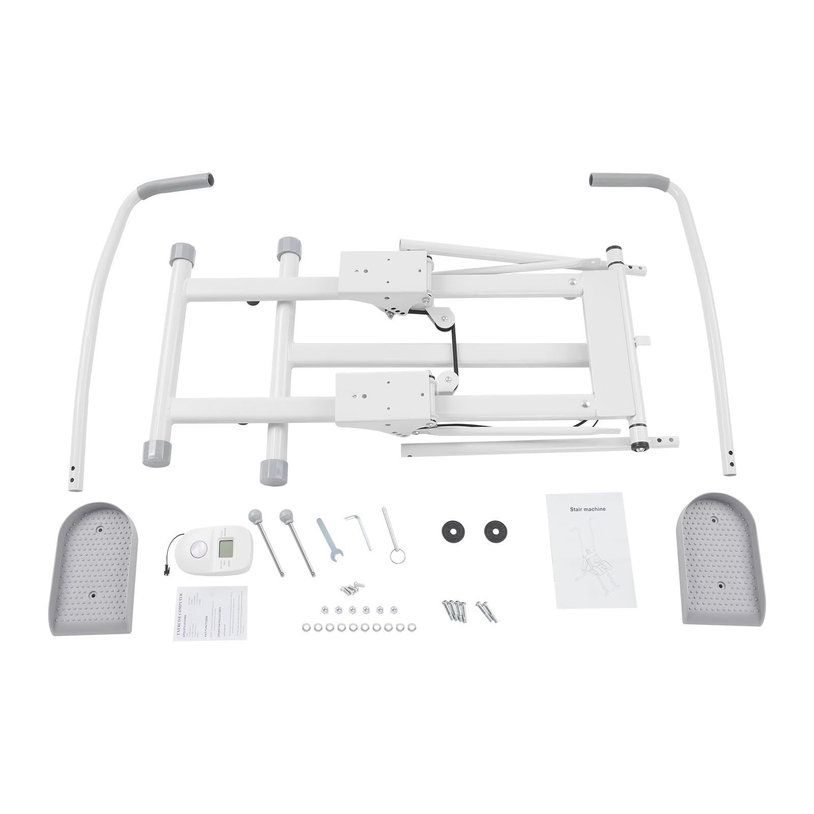 Stair stepper per scale, 46 x 88 x 136 cm, 100 kg, per esercizi di casa, palestra, angolo del pedale regolabile, impugnatura ergonomica, per casa privata, palestre, uffici