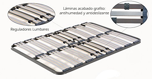HOGAR 24 Somier Multiláminas Reguladores Lumbares