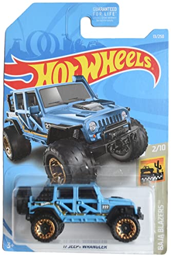 Hot Wheels Jeep Wrangler Baja Blazers 1:64 azul miniatura 1