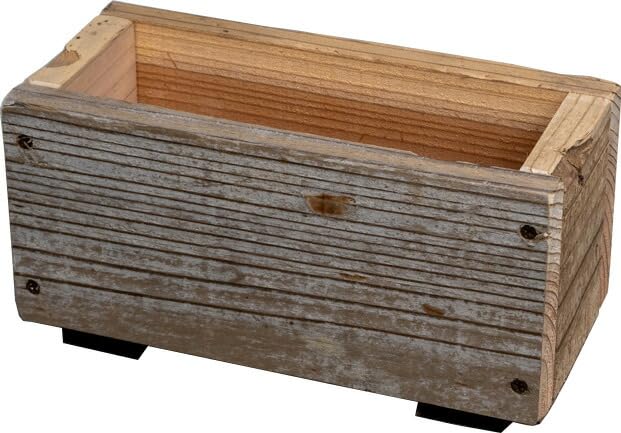 Amazon.co.jp: WOODPRO 古材 ミニプランター 長方形1型 幅20cm×奥行9cm