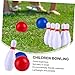 balacoo 1Set Indoor Bowling Game for PU Bowling with Pins Balls Fun for Family Playtime for Birthday Development of Hand Eye Coordination