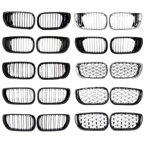 Calandre E46 2002 2004 grille de calandre de voiture noir brillant - 3
