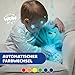 Chicco Kuscheltier Bär, Baby Spielzeug ab Geburt, Teddybär Plüsch, weicher Projektor mit Nachtlicht, Lichteffekten und entspannenden Melodien, Kinderspielzeug 0+ Monate, Hellblau, Kindertag Geschenk