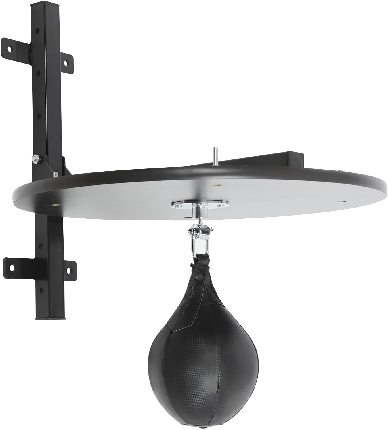 Heavy Duty Speed Bag Platform Kit with Punching Ball | Adjustable Height Wall-Mounted Boxing Training Equipment for Home Gym - PU Ball & Pump Included