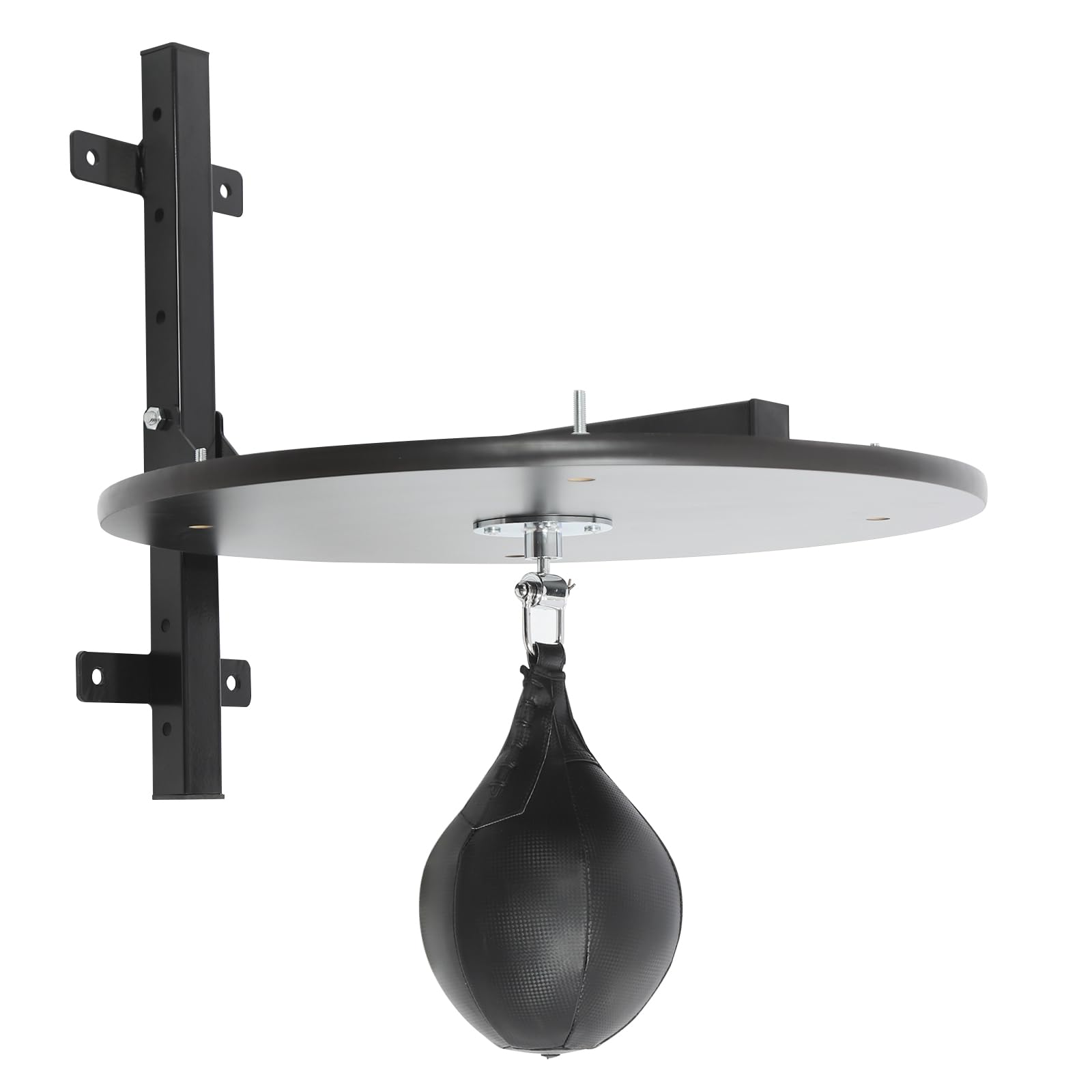 Speed Bag, Speed Bags for Boxing, Speedbag, Speedbag Platform, Punching Bags, Wall Mount Stand, Adjustable Height for Workout, Punching, Training, Boxing, Exercise (Black)