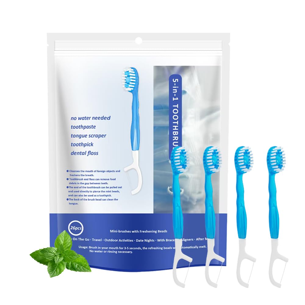 Malisseladi 5 in 1 Mini Brushes-Disposable Toothbrushes - toothbrushes and accessories | Mubboo