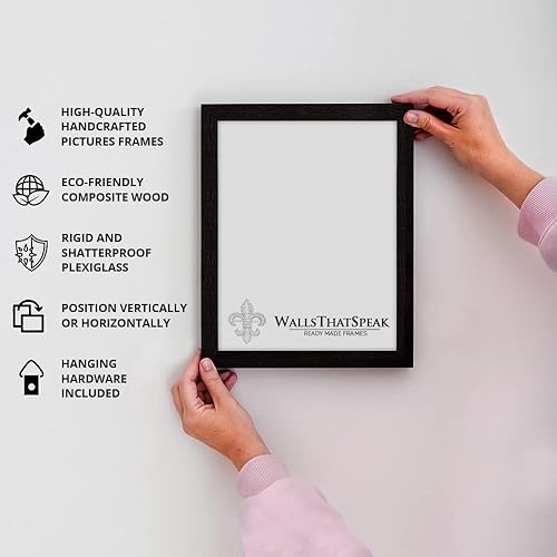 Miniatura 5 de Marco de fotos negro de 24 x 27 pulgadas para rompecabezas pósteres, fotos u obras de arte, juego de 4