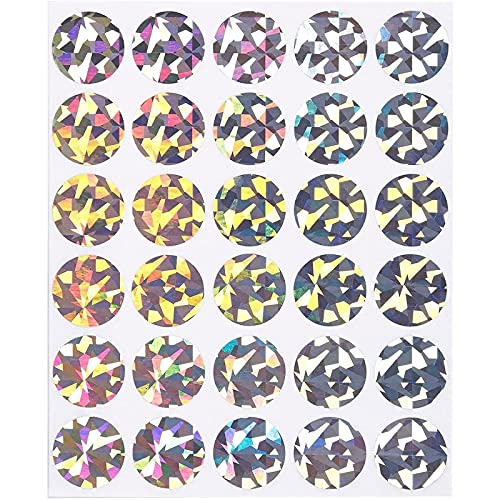 Holographic Scratch-Off Stickers For Wedding Games, Fundraisers (1 In, 510 Pack) #TOP3